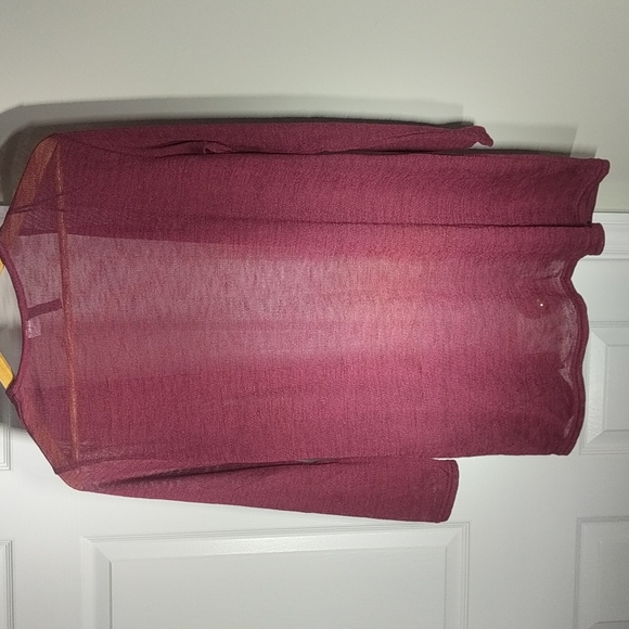Maroon Open Style Cardigan - Picture 2 of 2